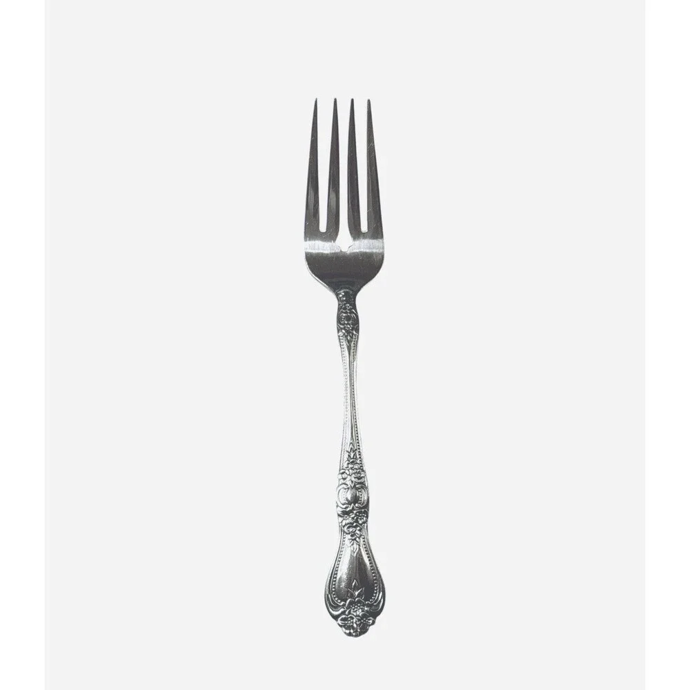 66 Piece Rogers Rose Pattern Stainless Flatware Silverware Korea Service 9-12